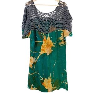 Anthropologie Osei Duro Hand Dyed Tie Dye dress